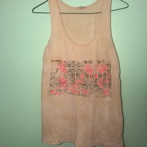 JCREW XS Weathered Yellow/Tan Tank Top